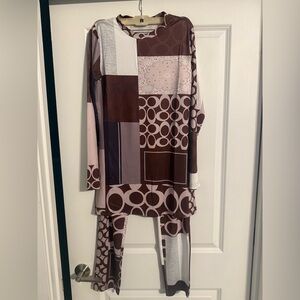 Brand New Faux print Coach two piece outfit